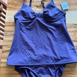 Calvin Klein purple tankini - small